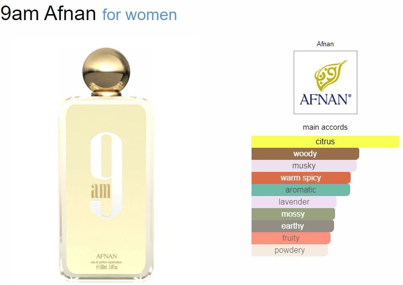 Afnan 9 AM Women EDP - Elegant Eau de Parfum for Daily Wear