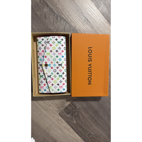 Authentic Louis Vuitton Monogram Multicolor Zippy Wallet Purse - New