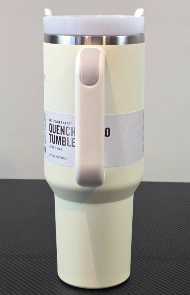 Stanley Quencher H2.0 40oz Cream Tonal Tumbler for Ultimate Hydration