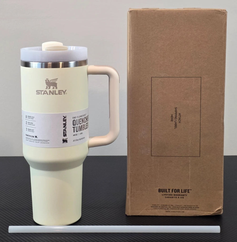 Stanley Quencher H2.0 40oz Cream Tonal Tumbler for Ultimate Hydration