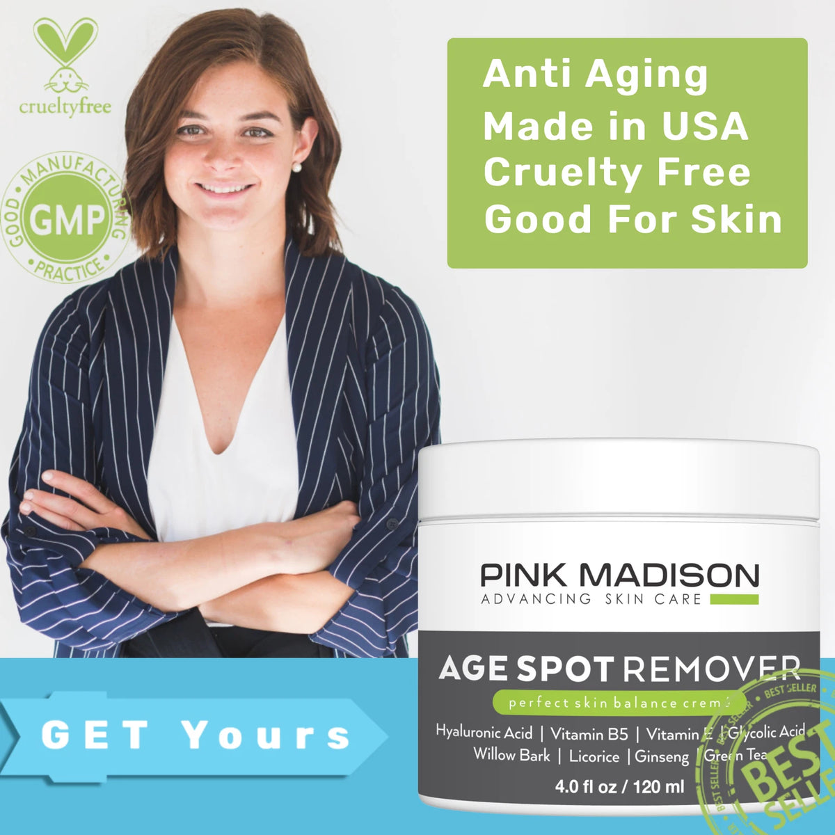 Age & Dark Spot Corrector Cream – Face, Body, Hands & Neck