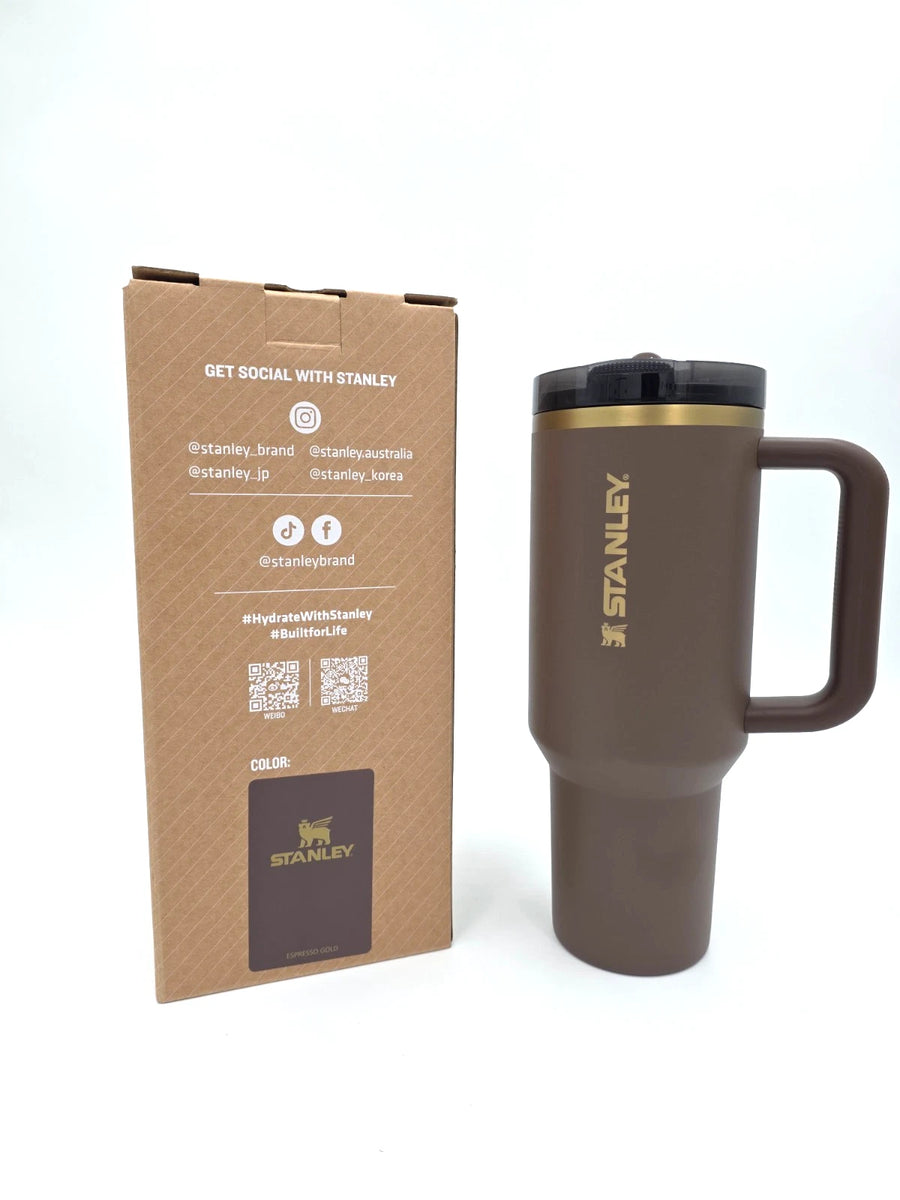 Stanley ProTour Flip Straw Tumbler 40oz - Espresso Gold