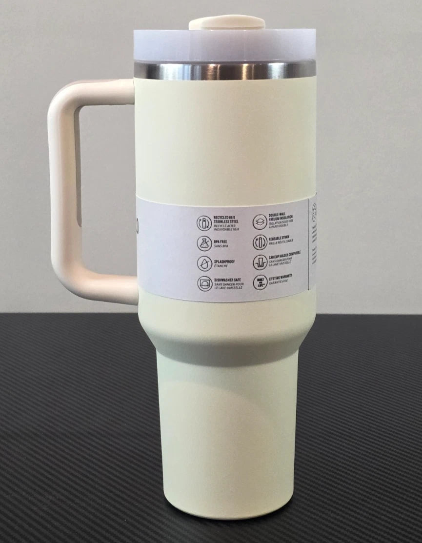 Stanley Quencher H2.0 40oz Cream Tonal Tumbler for Ultimate Hydration