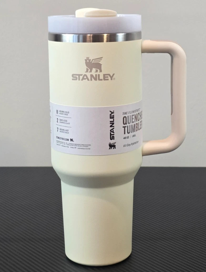 Stanley Quencher H2.0 40oz Cream Tonal Tumbler for Ultimate Hydration