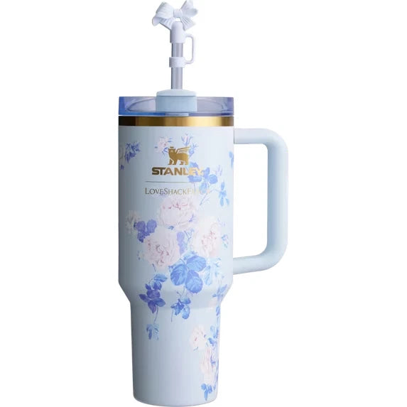 Stanley 40oz Floral Blue LoveShackFancy Tumbler - Stylish Hydration