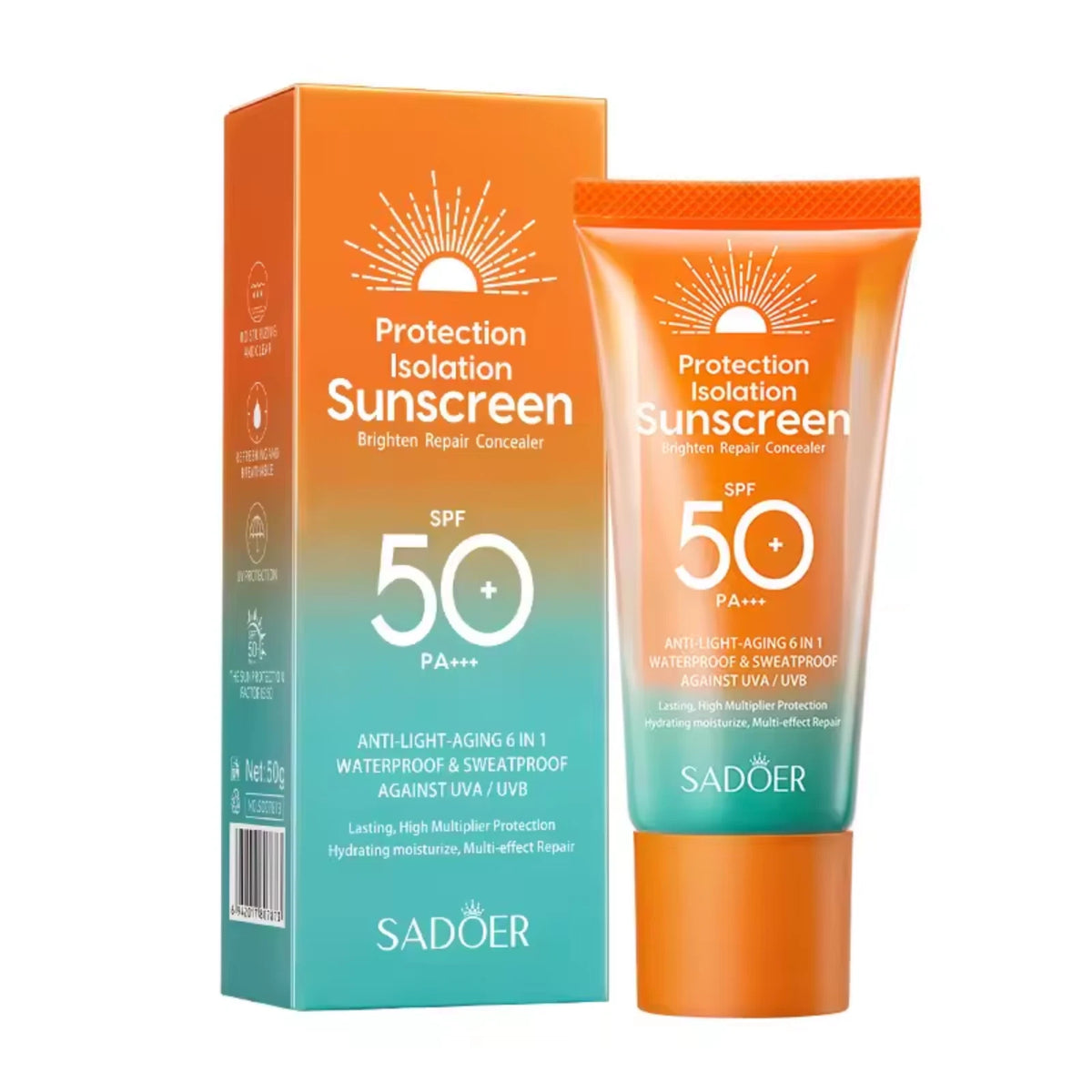 SPF 50 Sunscreen Face Cream – PA+++ Sun Protection, Oil Control & Daily Moisturiser